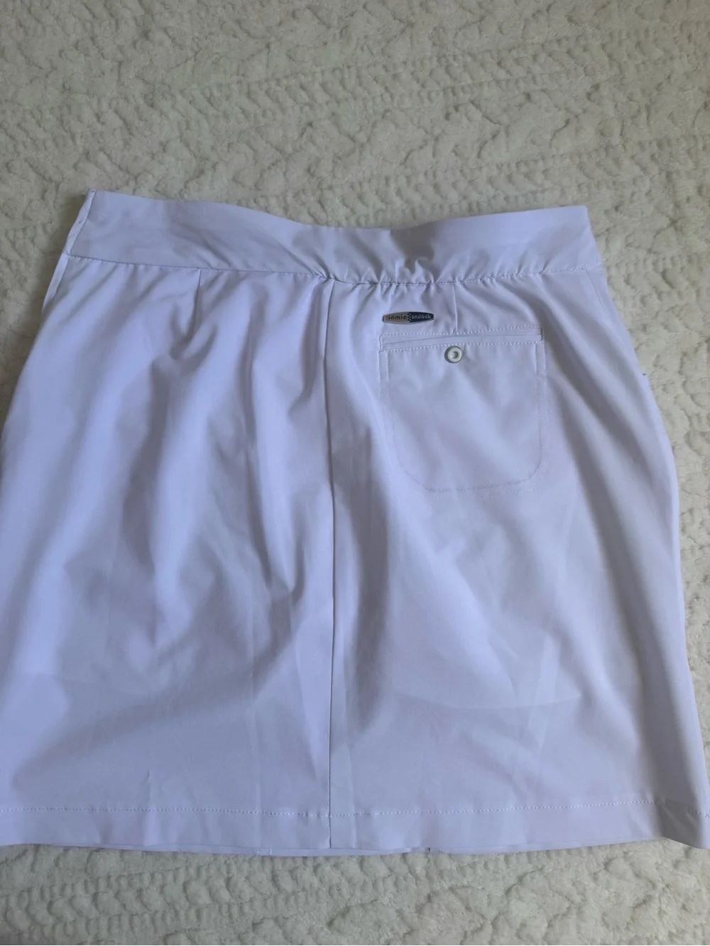 Jamie Sadock White Golf Skort Cargo Pockets Built In Shorts Size 6 - Picture 9 of 9